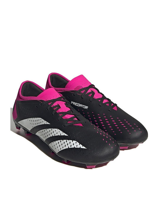 adidas Predator Precision.3 Football Shoes with Cleats Core Black / Cloud White / Team Shock Pink 2