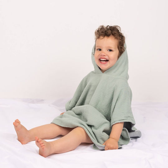 Beach Towel Kids Poncho Made Double Muslin Terry Kidizi 2-5 Years Jeans