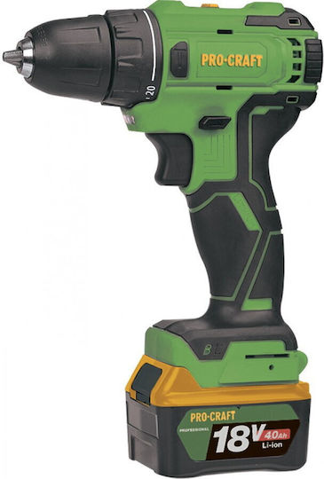 ProCraft PA18BL Κατσαβίδι Μπαταρίας 18V 2x4Ah