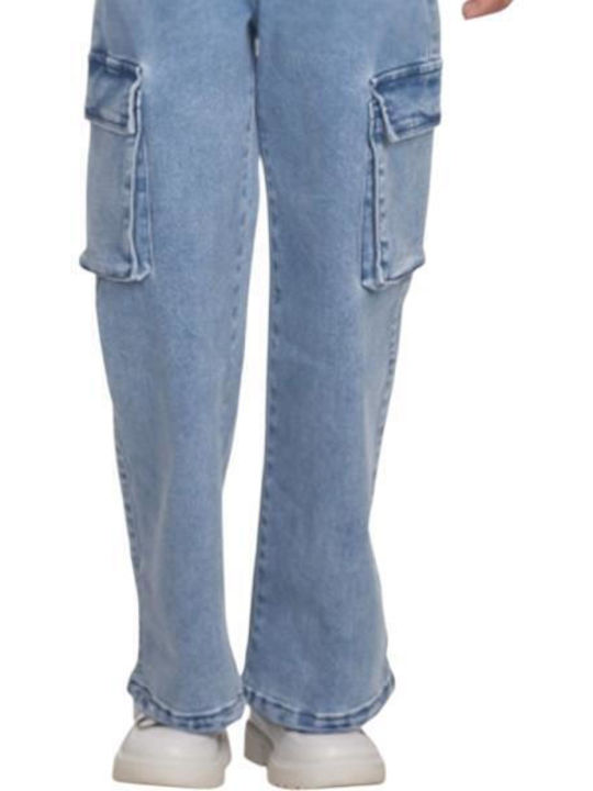 Kinder Schlaghose Jeans Dark Blue Denim