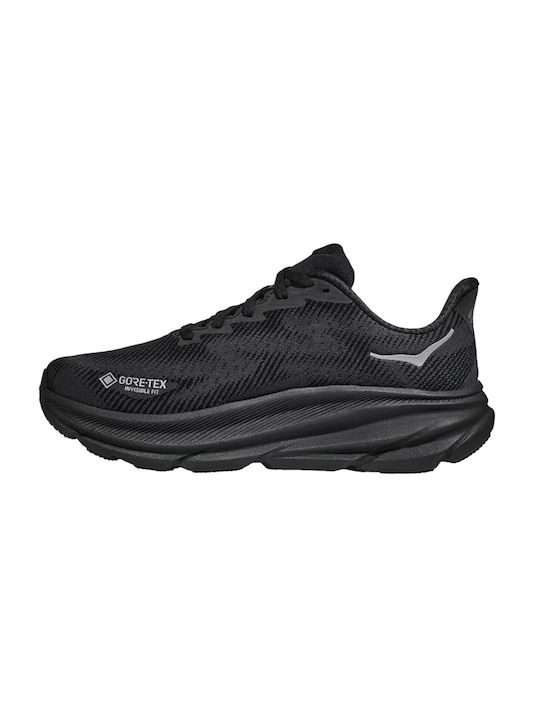 Clifton 9 Sport Shoes Running Waterproof with Gore-Tex Membrane Black