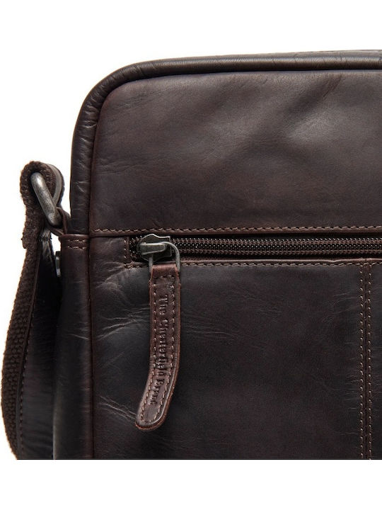 Leather Men's Shoulder / Crossbody Bag Brown