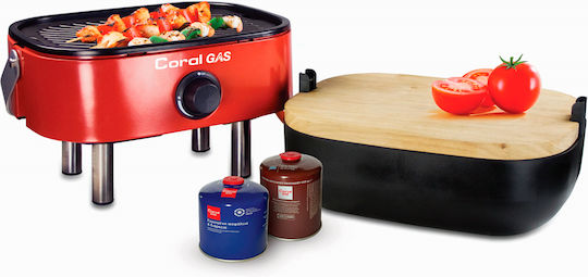 Coral Gas Mini Portable Gas Grill with 1 pcs 2.5kW