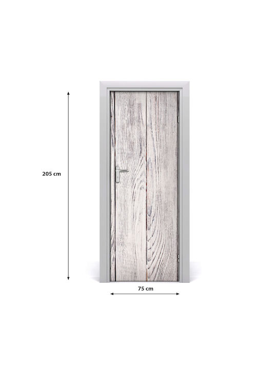 Autocolant De Perete Mural Din Lemn Pentru Ușă 75x205 Cm