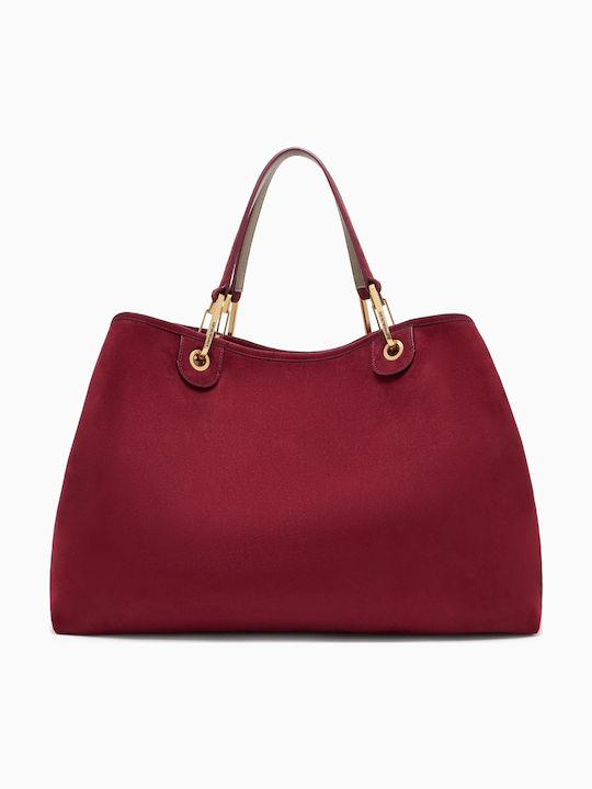 Leather Women's Bag Shoulder Red