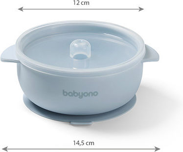 Babyono Baby Food Bowl made of Silicone Blue