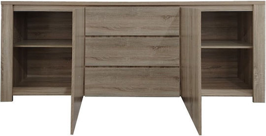 Μπουφές Kalya Ξύλινος με Συρτάρια Sonoma Απόχρωση 220x49x89.5cm