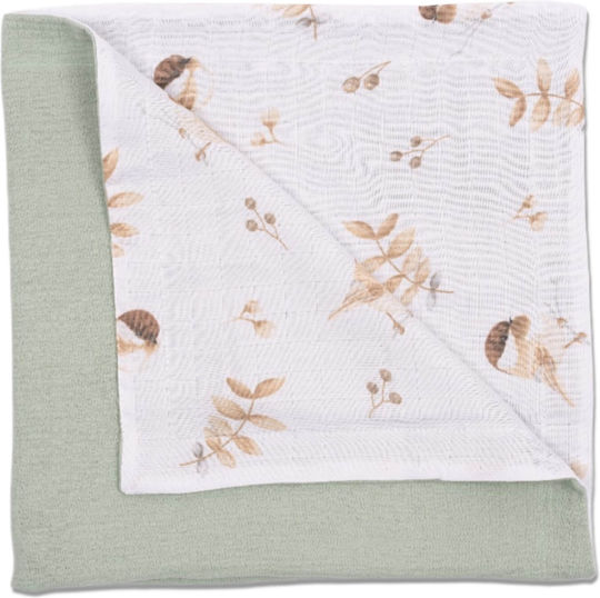Kidizi Blanket Nursery Swaddling Blankets Cotton Green 110x75cm