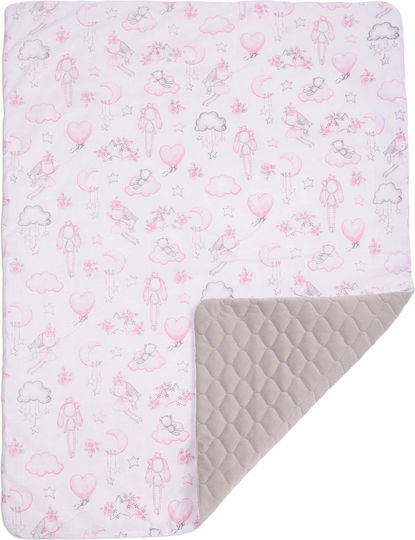 Kidizi Pătură Pepinieră Swaddling pături Catifea Gri 100x75cm