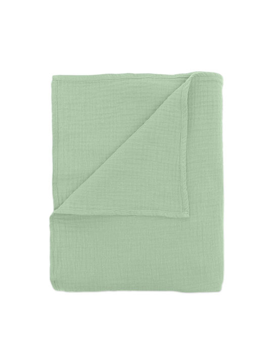 Kidizi Blanket Nursery Swaddling Blankets Cotton Green 100x70cm