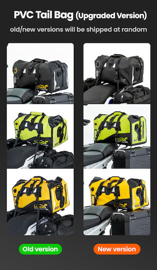 Loboo Waterproof Motorcycle Tail Bag 40lt Yellow