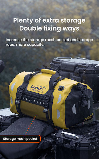Loboo Waterproof Motorcycle Tail Bag 80lt Yellow