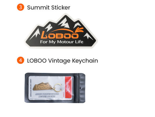 Loboo Waterproof Motorcycle Tail Bag 90lt Black