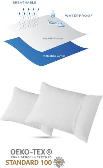 Aglika Pillow Protector Waterproof White 50x70cm.