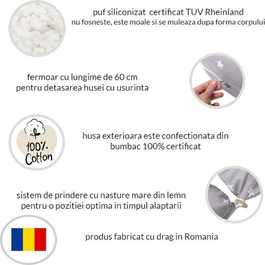 Kidizi Perna Pentru Sarcină Și Alăptare Gri