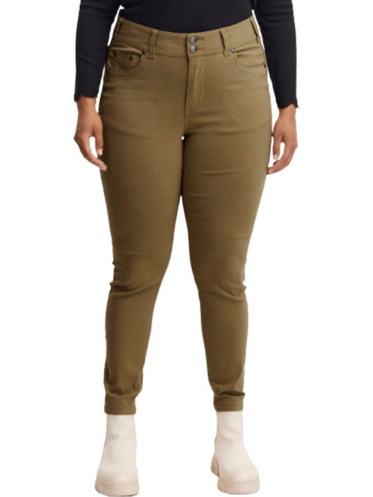 Fransa Trousers Casual Fpzalin Pa 2 Green Khaki Γυναικείο
