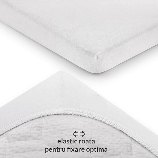 Kidizi Seturi de cearșafuri pentru bebeluși Pentru Patut Bumbac cu Cauciuc Gri 90x50buc 2buc