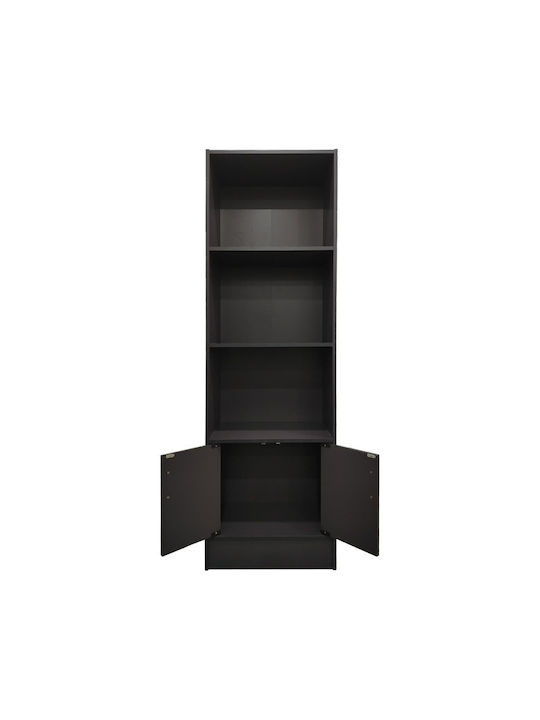 Tekaro Bücherregal Anthrazit Farbgebung 57x33x180cm