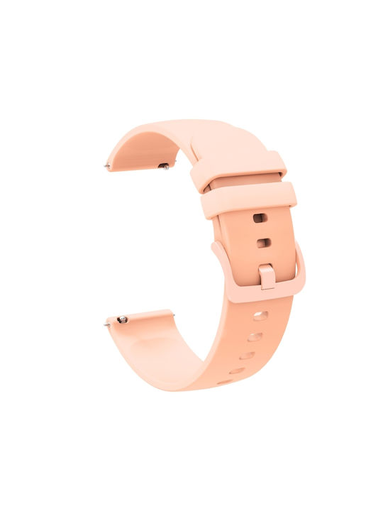 Monochrome Soft Silicone Watch Strap Garmin Venu 2 Plus 20mm Pink Monochrome Soft Silicone Watch Strap Garmin Venu 2 Plus 20mm Pink