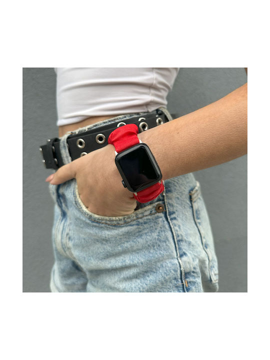 Sonique Scruncie Curea Roșie (Apple Watch 38/40/41/42mm) Sonique Scruncie Curea Roșie (Apple Watch 38/40/41/42mm)