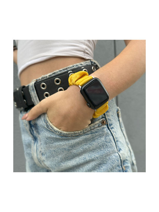 Sonique Scruncie Strap Yellow (Apple Watch (42/44/45/49MM))