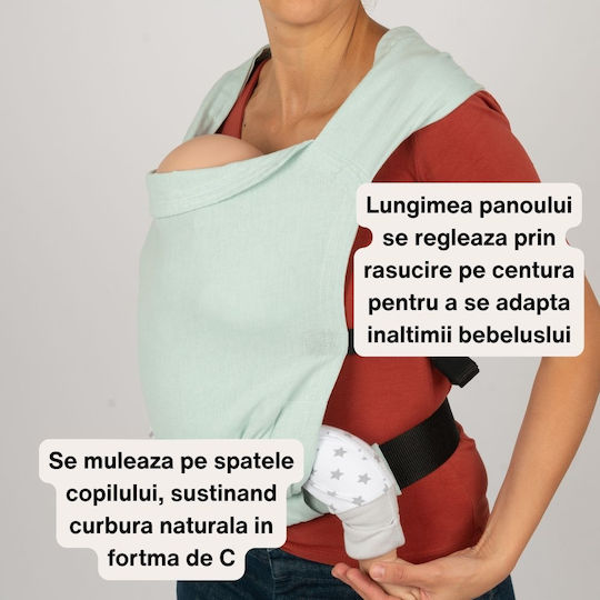Kidizi Κλασικός Μάρσιπος Πράσινο με Μέγιστο Βάρος 4kg