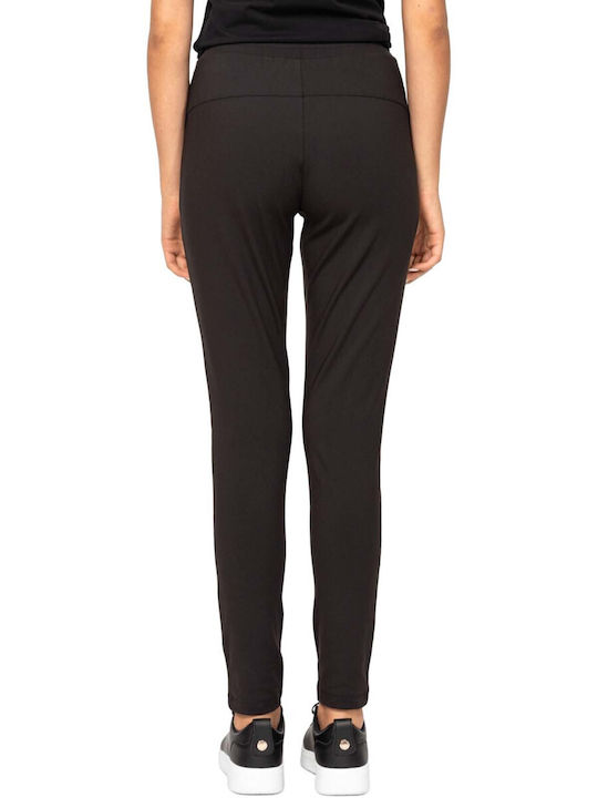 Heavy Tools Women's Fabric Trousers with Elastic Slim Fit Black Heavy Tools Women's Fabric Trousers with Elastic Slim Fit Black