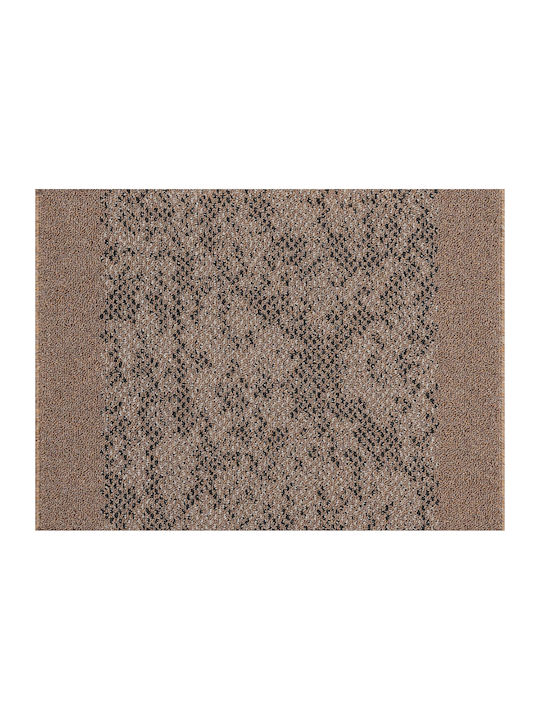 Non-Slip Kitchen Runner Mat Granite Brown-Cream 80x160