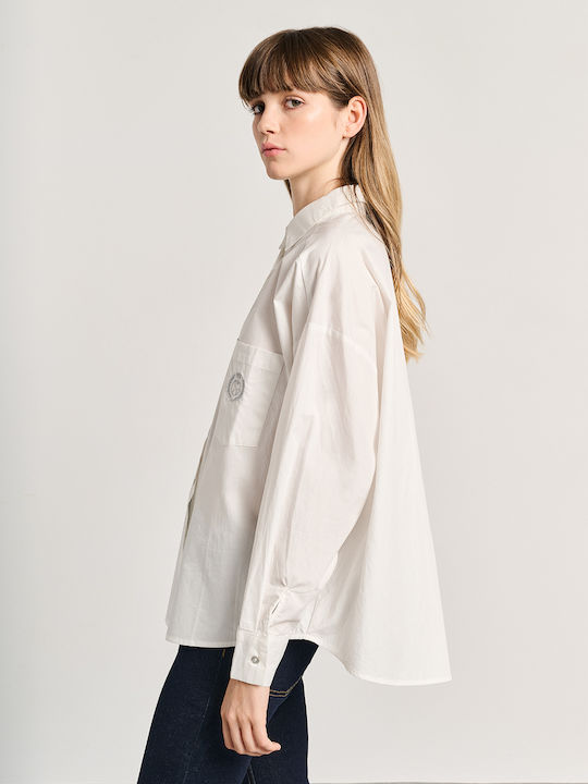 Women's Long Sleeve Shirt White