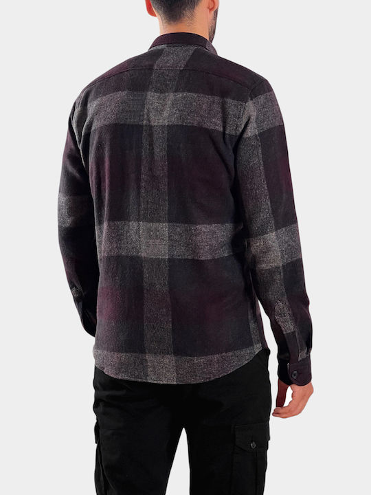 Дълъг Ръкав Overshirt Лилав