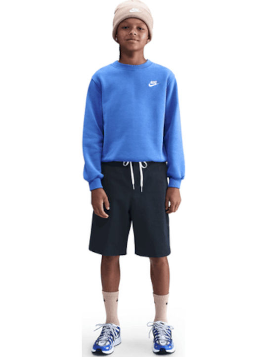 Fleece Kids Sweatshirt Blue Sportswear Club