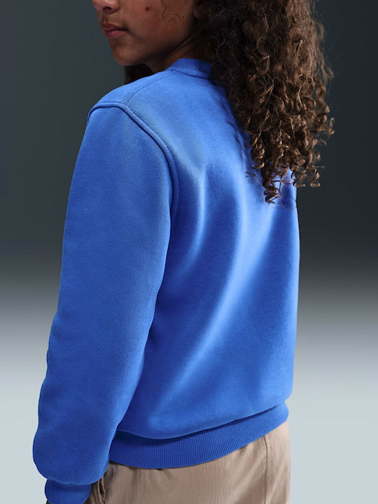 Fleece Kids Sweatshirt Blue Sportswear Club