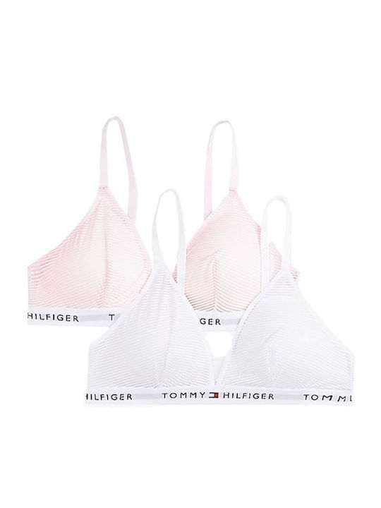 Femei Sutien sport White, Light Pink
