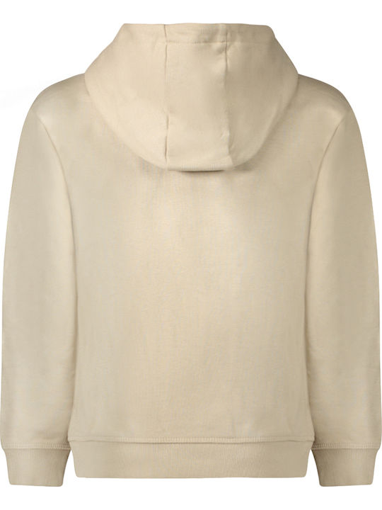 Kids Sweatshirt with Hood and Pockets Beige