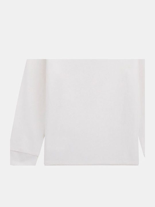 Fleece Kinder-Sweatshirt Pure Weiß