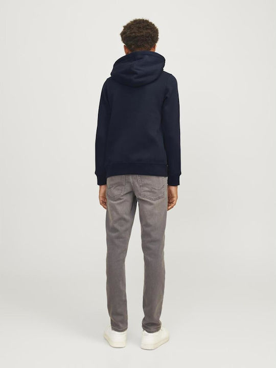 Kids Sweatshirt with Hood and Pockets Navy Blue