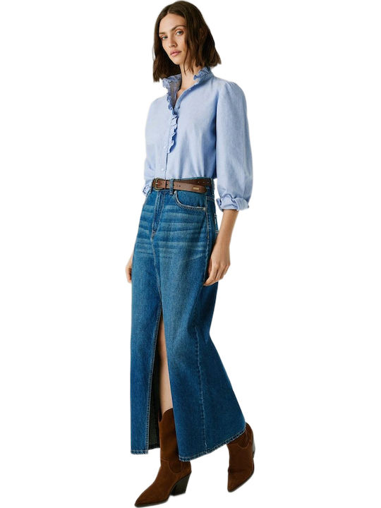 Denim Maxi Skirt