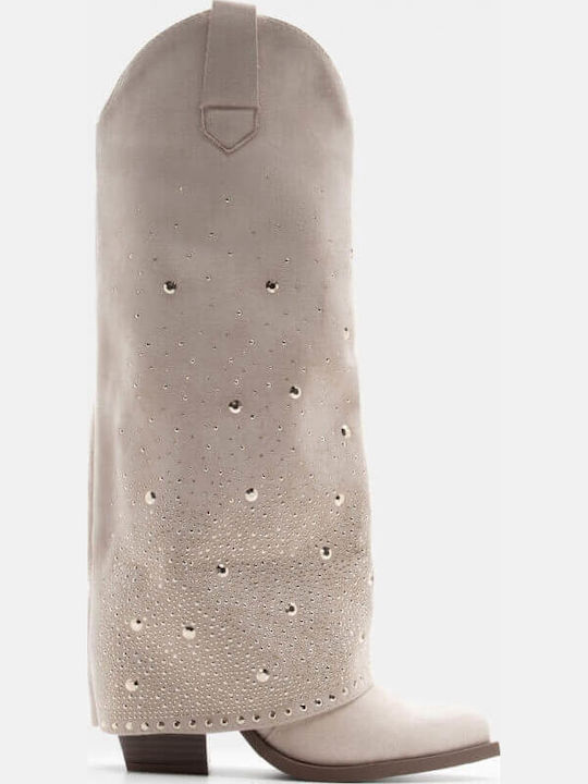 Cowboy Boots Beige