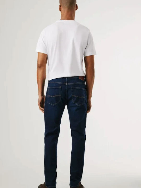 Stanley Ανδρικό Παντελόνι Τζιν Ελαστικό με Slim Tapered Εφαρμογή Μπλε