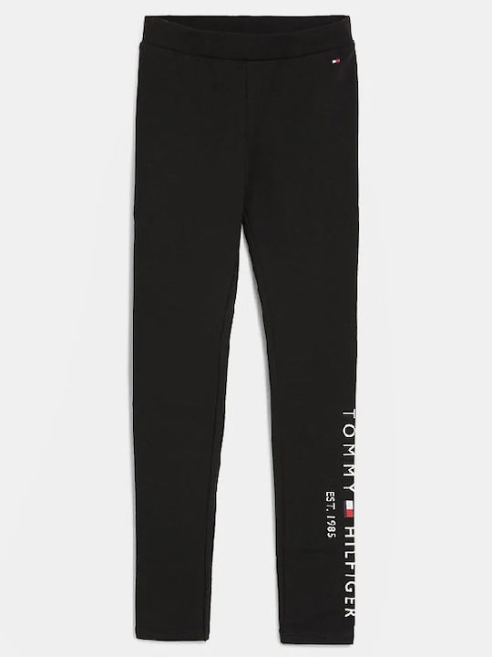 Kinder Leggings Lang Schwarz Essential