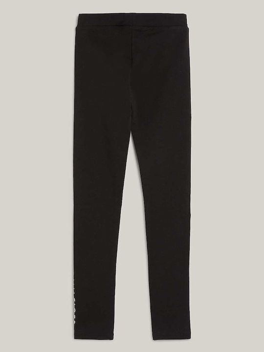 Kinder Leggings Lang Schwarz Essential