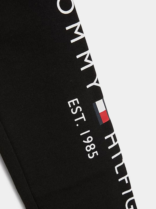 Kinder Leggings Lang Schwarz Essential
