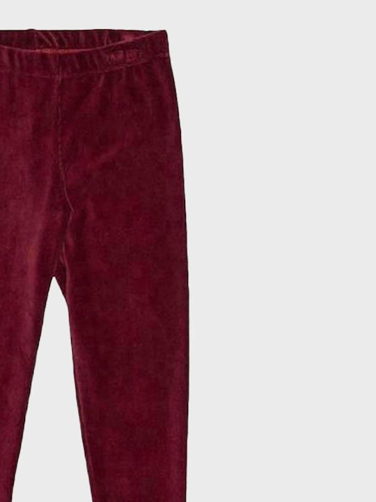 Kinder Leggings Lang Burgundisch