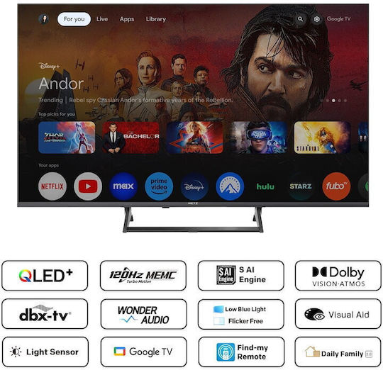 Metz Smart Fernseher 50" 4K UHD QLED 50MQF7500Z HDR (2025)