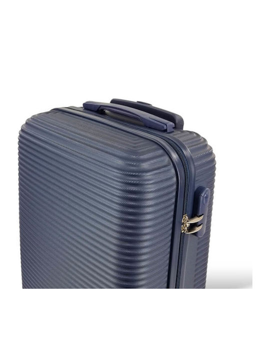 Valiză de Călătorie de Cabină Dura Albastră cu 4 Roți Înălțime 55cm