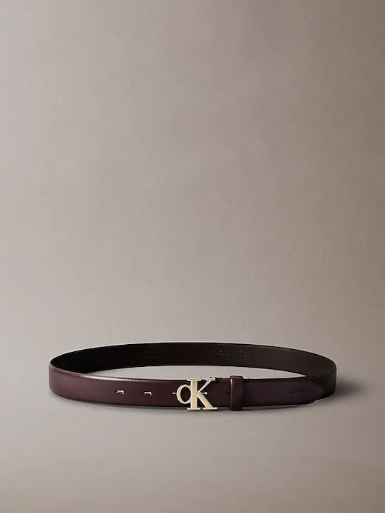 Leder Damen Gürtel Burgundisch