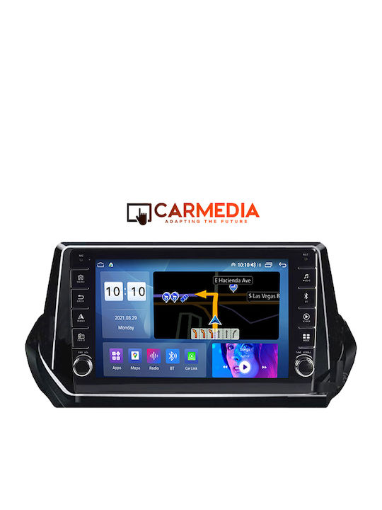 Carmedia Car Audio System for Peugeot 2008 2020 (Bluetooth/USB/WiFi/GPS/Apple-Carplay/Android-Auto) with Touch Screen 9"