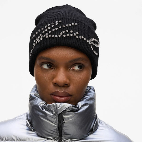 K Signature Beanie Unisex Beanie Gestrickt in Schwarz Farbe