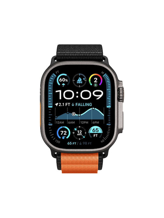 Spigen Wbf1 Strap Fabric Black Orange (Apple Watch 44/45/46/49 mm - Spigen)