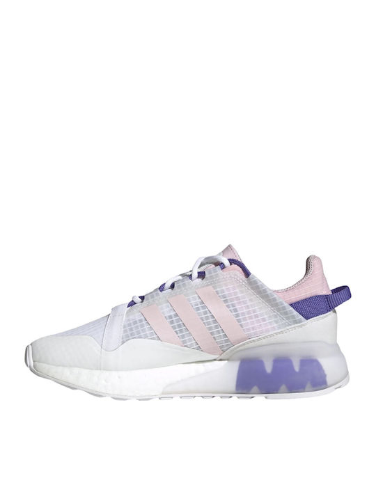 Zx 2k Boost Pure Sneakers Cloud White / Clear Pink / Purple